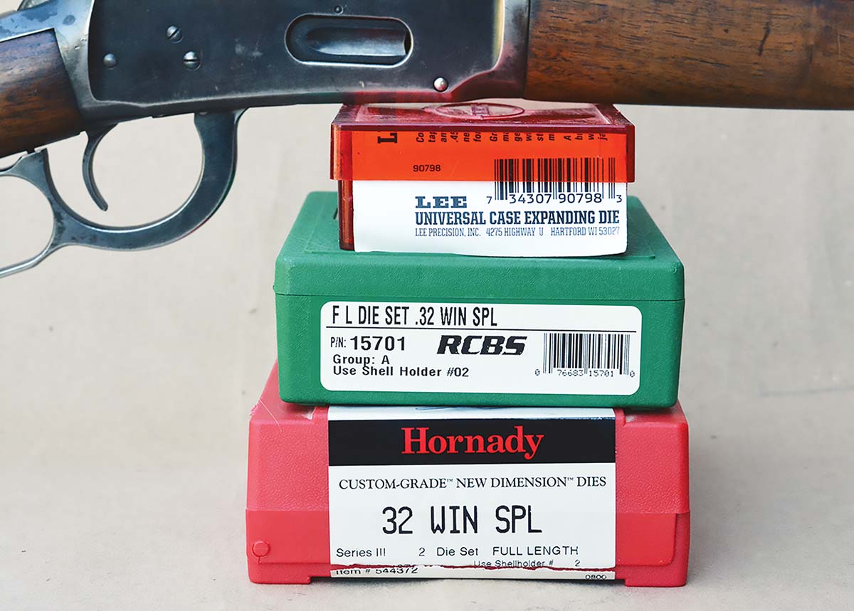 RCBS, Hornady, Lee Precision and others offer 32 Winchester Special dies.